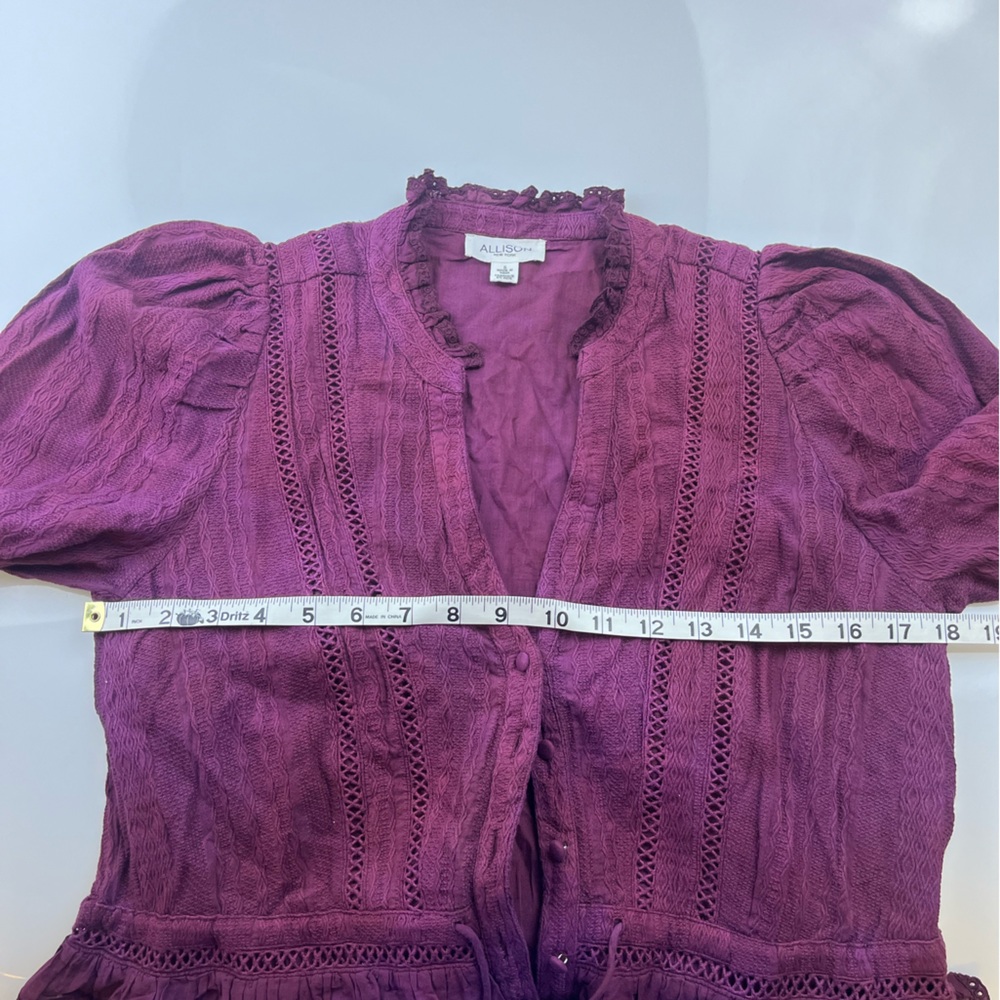 Allison New York Ruffled Dress N218-25 - Picture 8 of 10